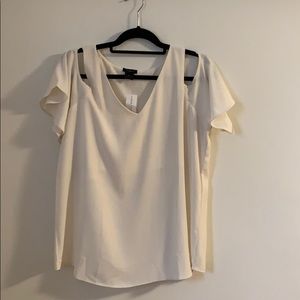 Ann Taylor open shoulder top
